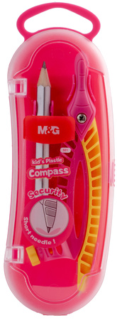 Cyrkiel szkolny z ołówkiem średnica koła 29cm plastikowy 1 szt. mix MG