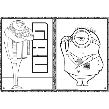 Minionki. Kolorowanka. Malbuch. Colouring book