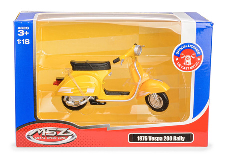 MSZ Skuter Vespa 1976 Vespa 200 Rally żółty w skali 1:18