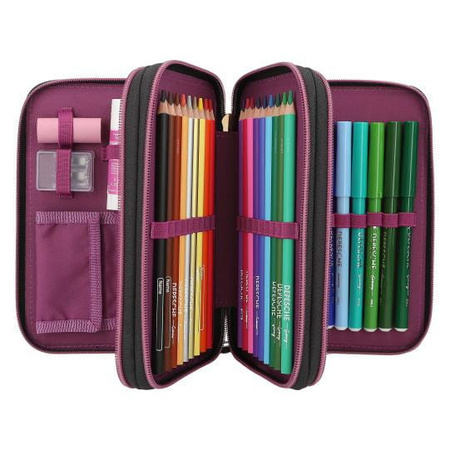 Piórnik potrójny z wyposażeniem Top Model Rebel Kitty 13017A