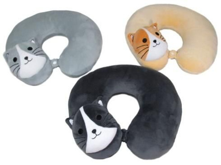 Poduszka zagłówek Kot Z2639 1szt.mix