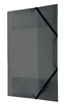 Teczka pp z gumką narożną A4 czarna