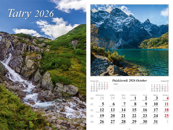 Kalendarz 2026 ścienny 7-k Tatry