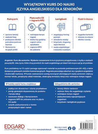 Angielski. Kurs dla seniorów. Poziom A1-A2 wyd. 2