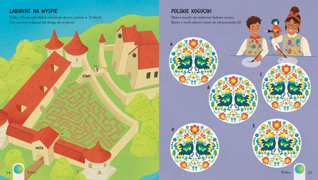 Dookoła świata. 80 zagadek obrazkowych. Labirynty i łamigłówki