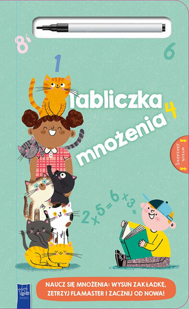 Tabliczka mnożenia z flamastrem suchościeralnym