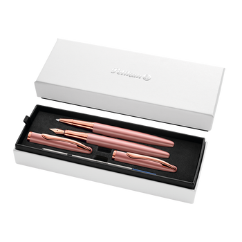 Pióro wieczne Pelikan +pióro kulkowe Jazz Noble Elegance Rose