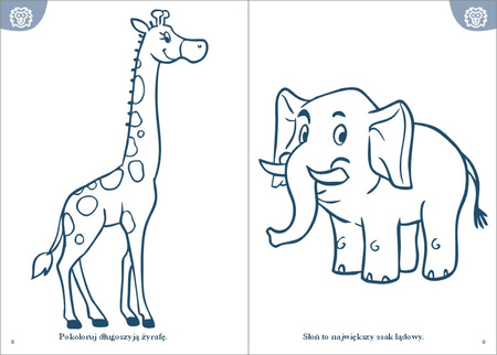 Moja kolorowanka Zwierzęta egzotyczne