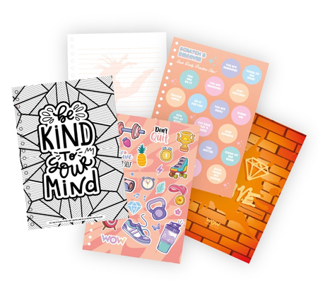 Notatnik A5 Tancerka Balerina zapachowy z naklejkami WOW00145