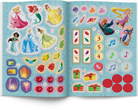 Disney Księżniczka 100 brokatowych naklejek NB-9108