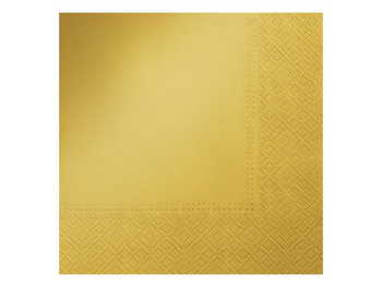 Serwetki jednokolorowe złote 33x33 SDL552408