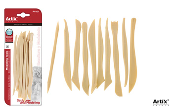 Narzędzia do rzeźbienia plastikowe blister 10 sztuk