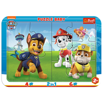Puzzle ramkowe Baby Wesoły Psi Patrol 80022