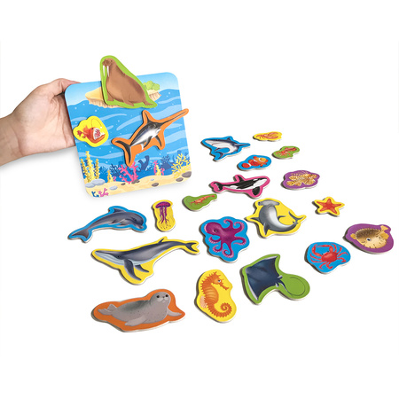 Zestaw magnetyczny z tablicą Życie morskie RK2090-05