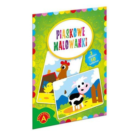 Malowanka piaskowa krowa kura