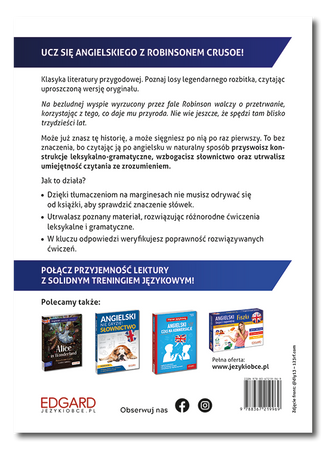 Robinson Crusoe. Adaptacja klasyki z ćwiczeniami do nauki języka angielskiego. Angielski z ćwiczeniami