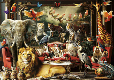 Puzzle 1500 Zwierzęta w salonie 113421