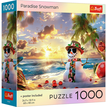 Puzzle 1000 USA Collection: Paradise Snowman