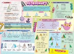 Podkładka na biurko dwustronna B3 graniastosłupy i ostrosłupy