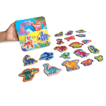 Zestaw magnetyczny z tablicą Dinozaury RK2090-03