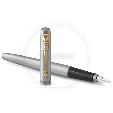 Pióro wieczne Parker Jotter Stainless Steel GT (M) niebieskie 2030948