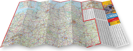 Niemcy mapa samochodowa 1:900 000 laminat 2023