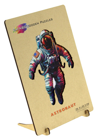 Puzzle 200 drewniane kolorowe Astronauta