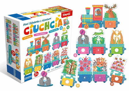 Układanka z dziurkami Maxi Ciuchcia