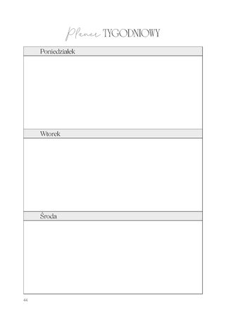 Planer Kwiatoholiczki