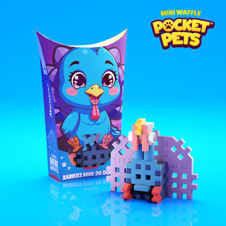 Klocki konstrukcyjne mini Pocket Pets Indyk 25 elementy