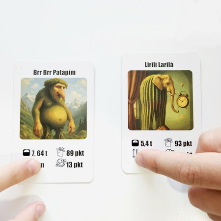 Rodzinna gra karciana - Brainrot zadymka (crocodillo, tralalero, tung tung. . . I in. )