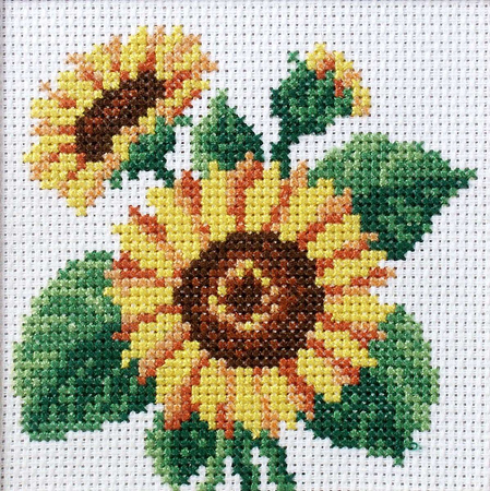 Zestaw do haftu krzyżykowego Słoneczniki
