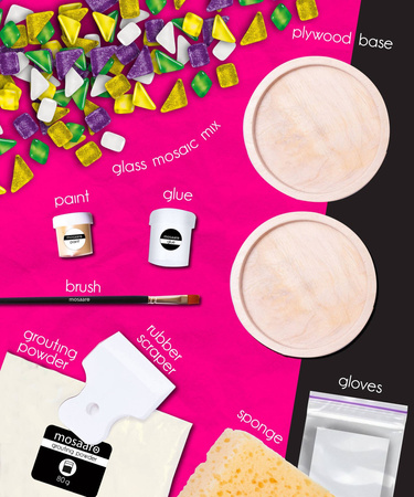 Zestaw kreatywny Mozaika Podstawka okrągła