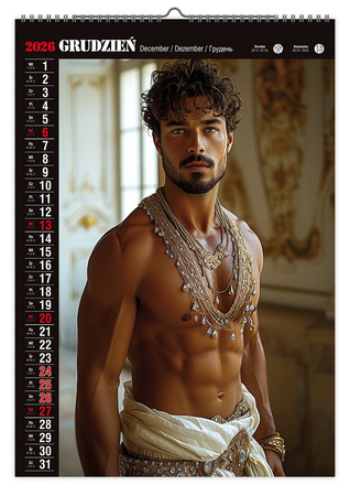 Kalendarz 2026 ścienny Men A2 V3