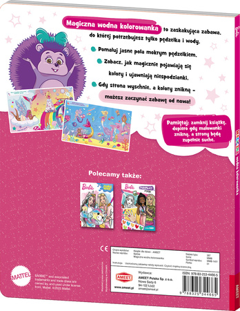 Mattel Barbie Dreamtopia. Magiczna wodna kolorowanka