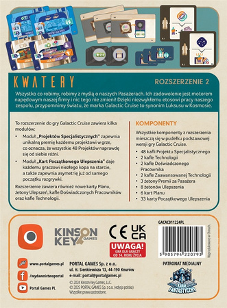 Gra Galactic Cruise Kwatery dodatek