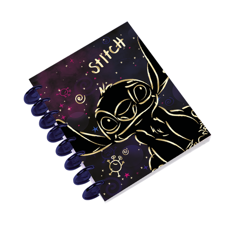 Kołobrulion B5 Disney Gold Stitch Big Ring 100 kartek wzór 2