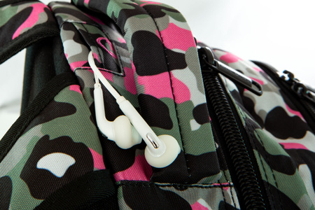 Plecak młodziezowy Coolpack Dart L Camo Pink Badges