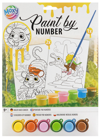 Malowanie po numerach zestaw zółty