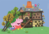 Puzzle 2 x 60 super kolor Peppa Pig 21622