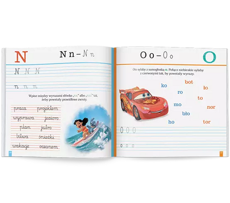 Disney Uczy Przygoda z czytaniem Elementarz Ćwiczenia PCC-9305