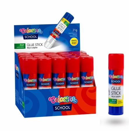 Display Klej w sztyfcie PVP Colorino 21g 20 szt.