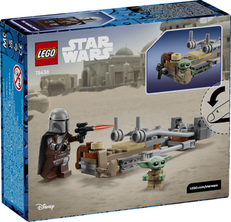 Lego Star Wars Śmigacz Mandalorianina i Grogu 75436
