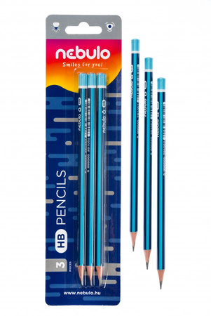 Ołówek HB 3 szt blister