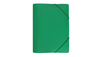 Teczka A4 z gumką szeroka SP zielona