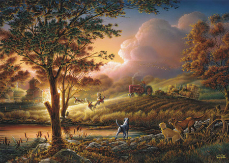 Puzzle PQ 1000 Terry Redlin Żniwa w blasku słońca 112958