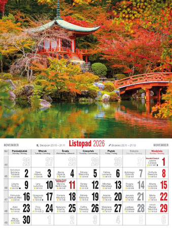 Kalendarz 2026 Krajobrazy Polski KSM-1