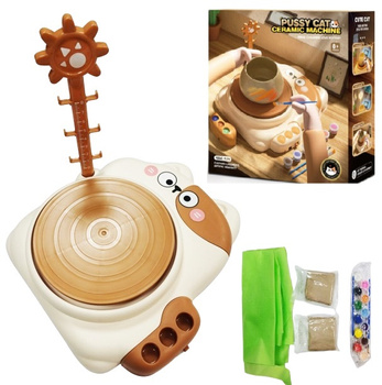 Koło garncarskie usb w kształcie kota