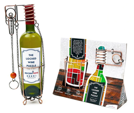 Łamigłówka The Locked Wine Puzzle (Wyciągnij butelkę) Recent Toys poziom 4/5