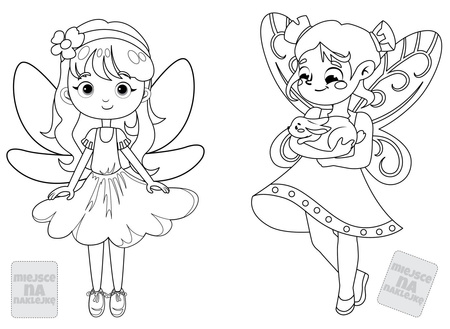 Wróżki i czarodziejki. Baw się i koloruj